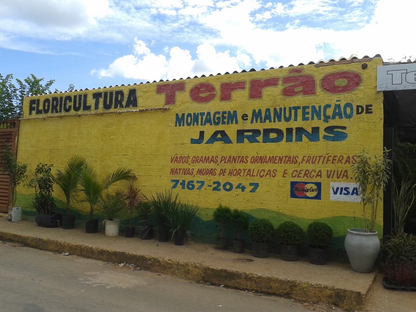 Fachada da Floricultura Terrão em Sete Lagoas